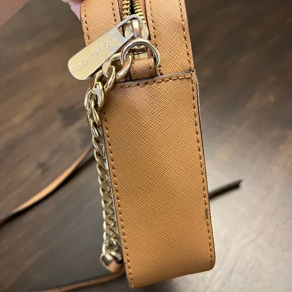 Michael Kors Tan and Cream Crossbody Bag - Picture 9 of 13